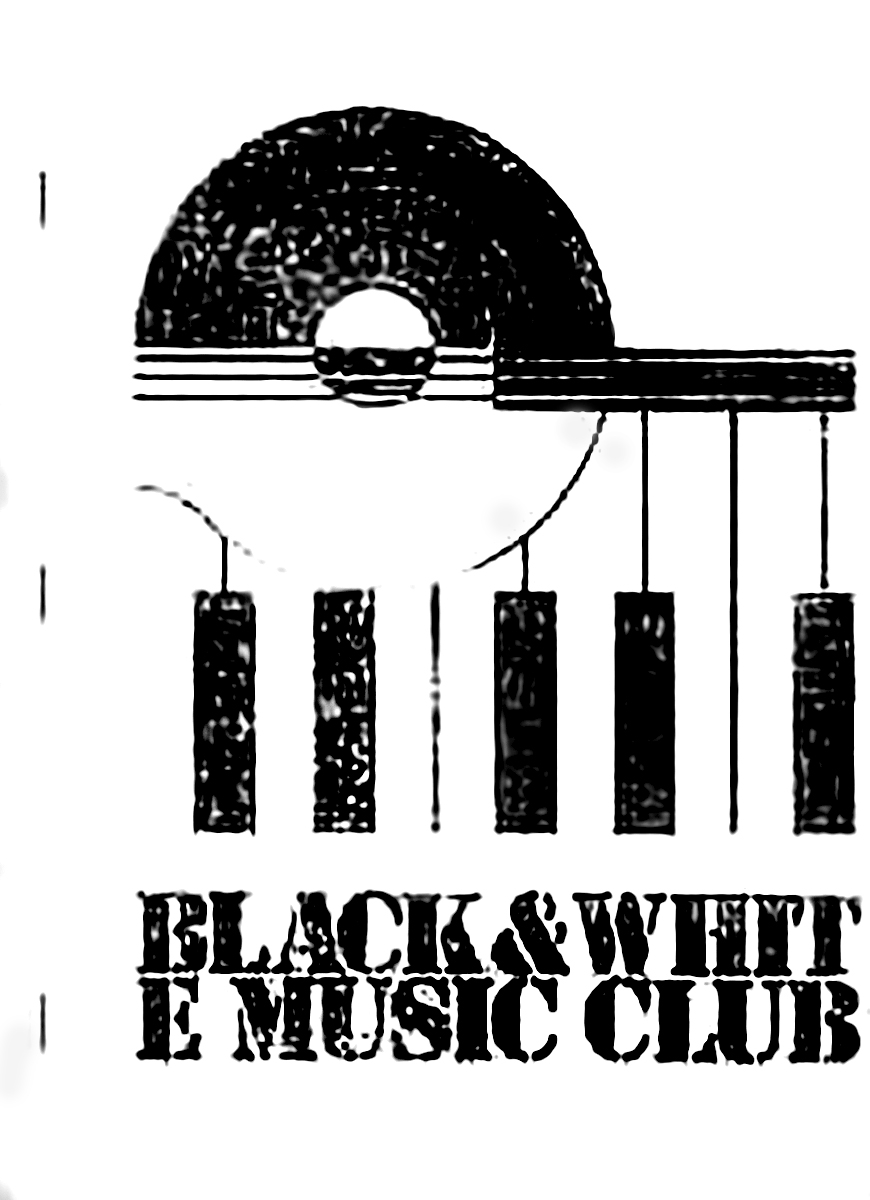 black and white music club fanzine