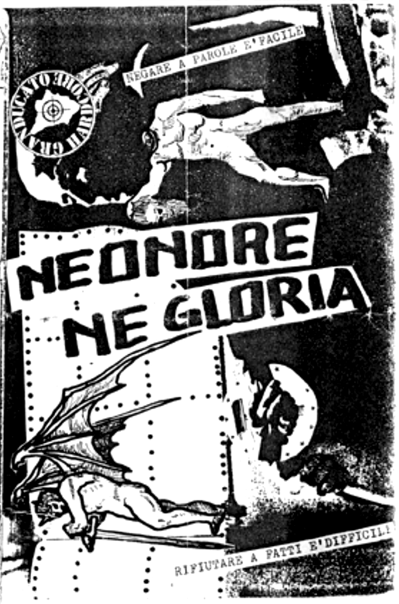ne onore ne gloria fanzine