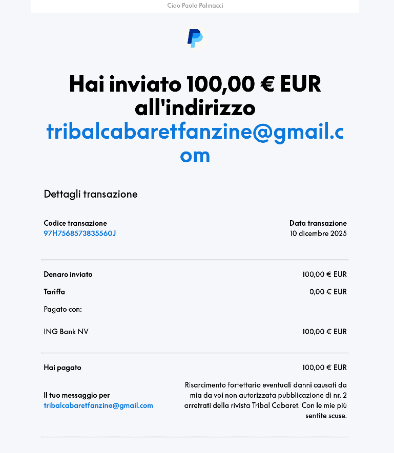 paypal tribal cabaret