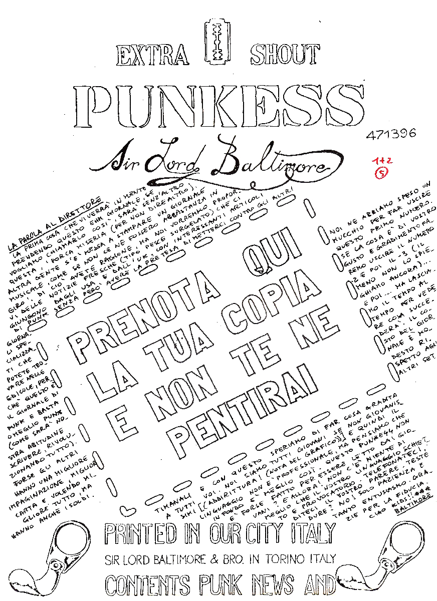 punkess fanzine