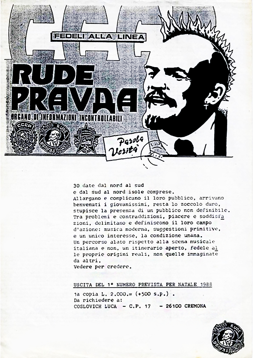 rude pravda cccp fedeli alla linea fanzine