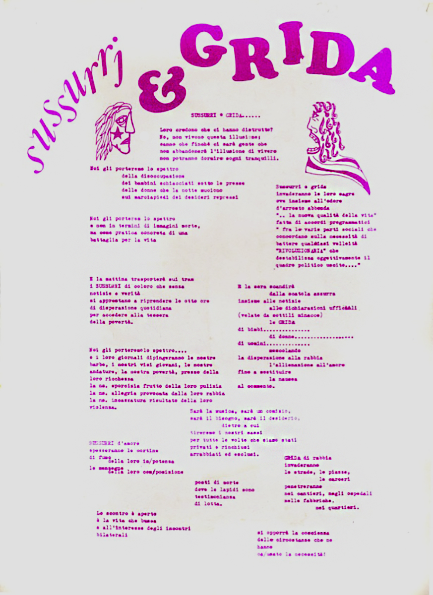 sussurri e grida fanzine